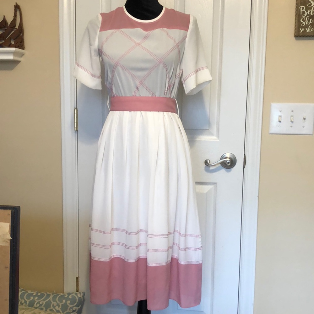 Beautiful white and pink dress